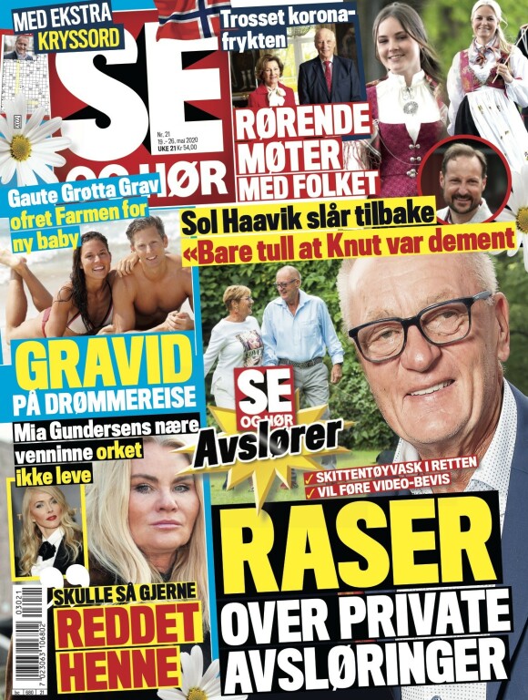 AVSLØRER: Det er i tirsdagens Se og Hør paret deler babynyheten. Foto: Faksimile fra Se og Hør AVSLØRER: Det er i tirsdagens Se og Hør paret deler babynyheten. Foto: Faksimile fra Se og Hør